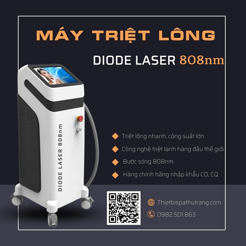 Đặc điểm của máy triệt lông Diode Laser 808nm