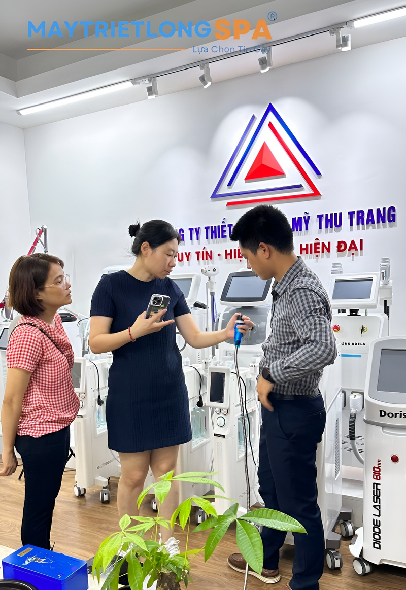 Quy trình đặt mua máy triệt lông tại công ty Thu Trang