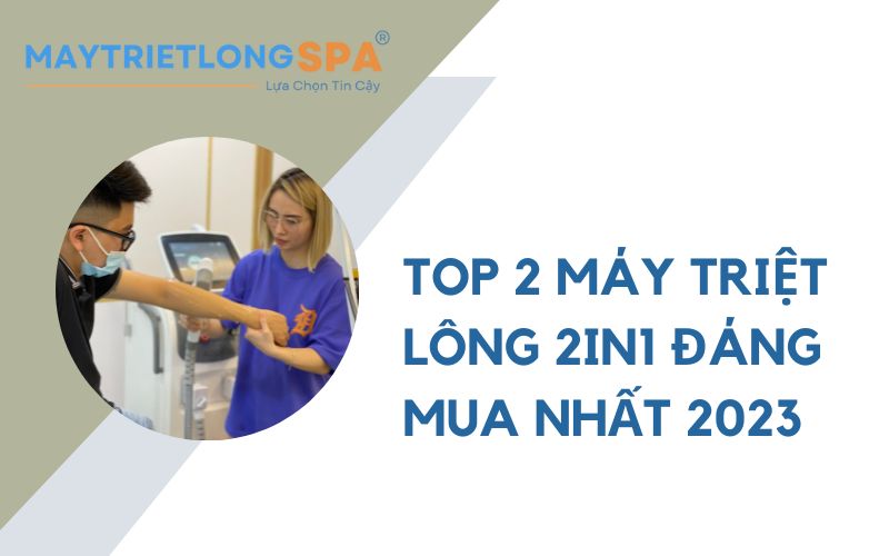 máy triệt lông 2in1