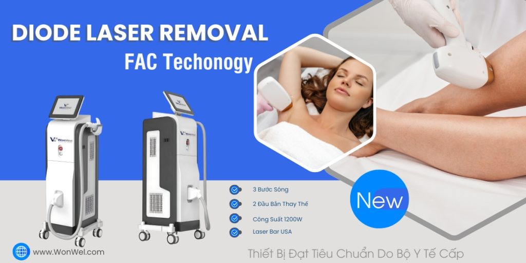 Máy Triệt Lông WonWel DL15 – Diode Laser Chính Hãng