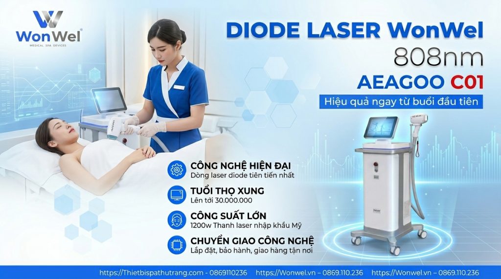 Máy Triệt Lông Diode Laser WonWel - AEAGOO C01