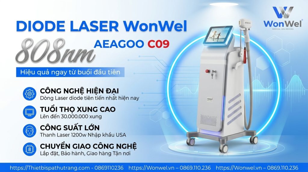 Máy Triệt Lông Diode Laser WonWel - AEAGOO C08