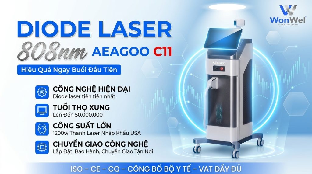 Máy Triệt Lông Diode Laser WonWel - AEAGOO C11 Máy Triệt Lông Diode Laser WonWel - AEAGOO C11
