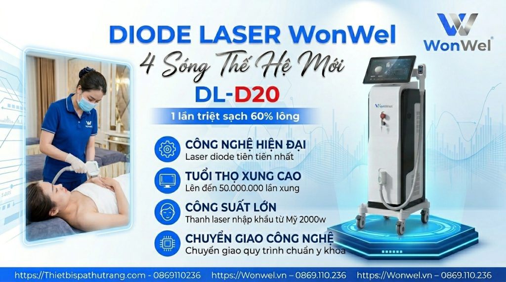 Máy Triệt lông WonWel - Diode Laser DL20